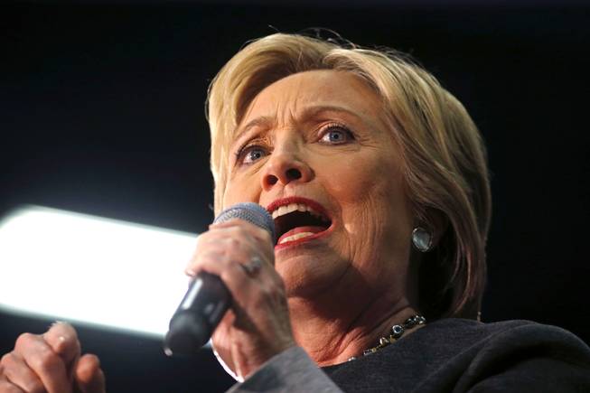 Gerald Herbert  AP Democratic presidential candidate Hillary Clinton speaks at a campaign rally in Norfolk Va. Monday Feb. 29 2016