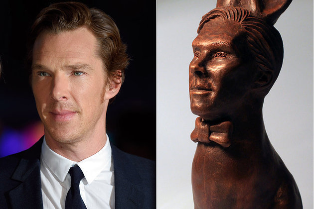 Getty Images  Caters News
British chocolatier Jen Lindsey Clark has made an Easter Bunny that looks just like actor Benedict Cumberbatch