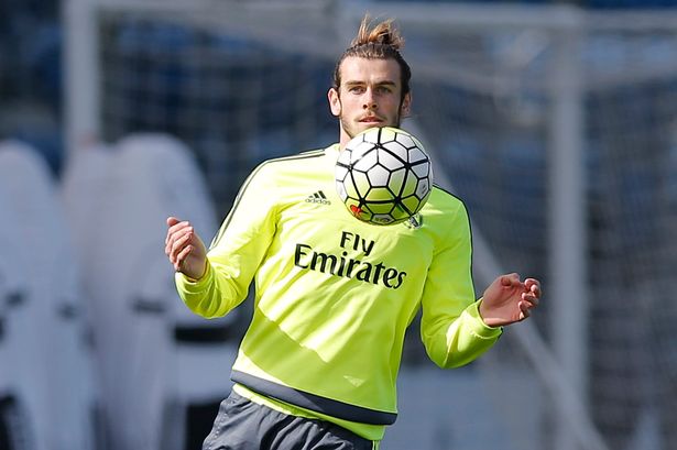 Getty Images

Gareth Bale takes part in training