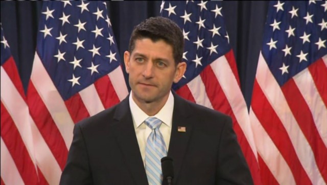 House Speaker Paul Ryan talking to House interns about the culture of America politics