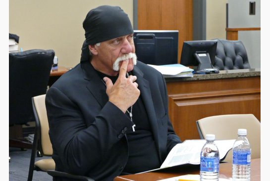 Hulk Hogan whose real name is Terry Bollea appears in court during jury selection last week. His trial against news website Gawker began on Monday in Florida