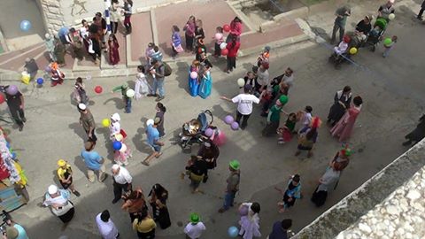 Illegal settlers celebrating in the exact spot where two Palestinians were murdered in cold-blood