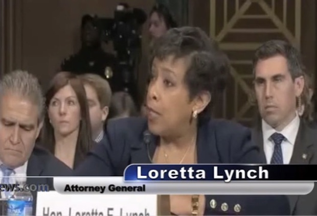 Attorney General Loretta Lynch testifies before the Senate Judiciary Committee on Wednesday