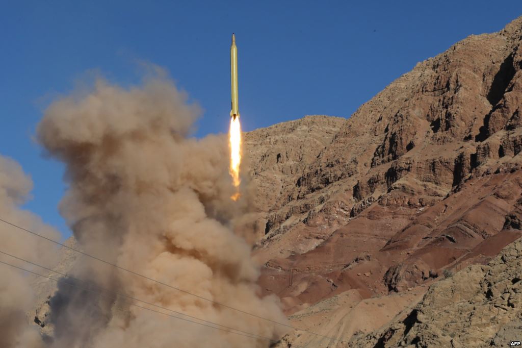 Iranian forces carried out ballistic missile tests in the Alborz mountain range in northern Iran earlier this week