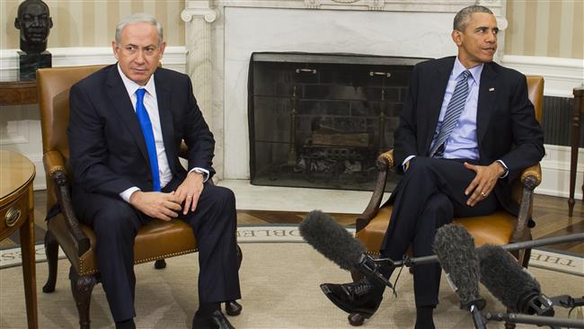 US President Barack Obama and Israeli Prime Minister Benjamin Netanyahu hold a meeting in the Oval Office of the White House in Washington DC