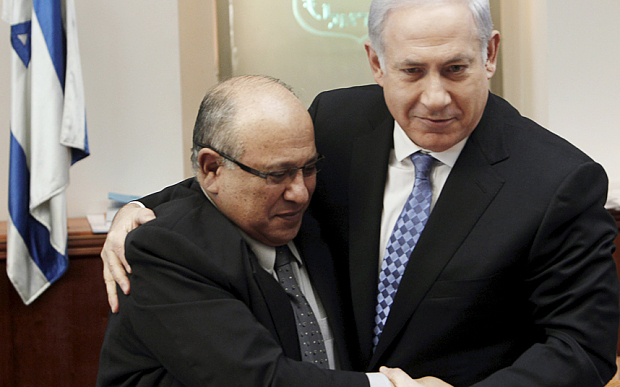 Israel's Prime Minister Benjamin Netanyahu with Meir Dagan back in 2011