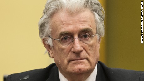 Bosnian Serb wartime leader Radovan Karadzic