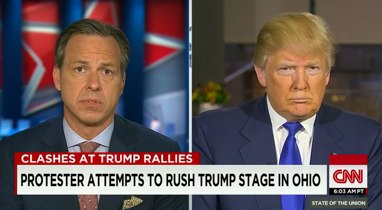 Jake Tapper and Donald Trump