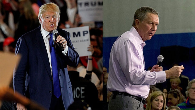 Donald Trump and John Kasich