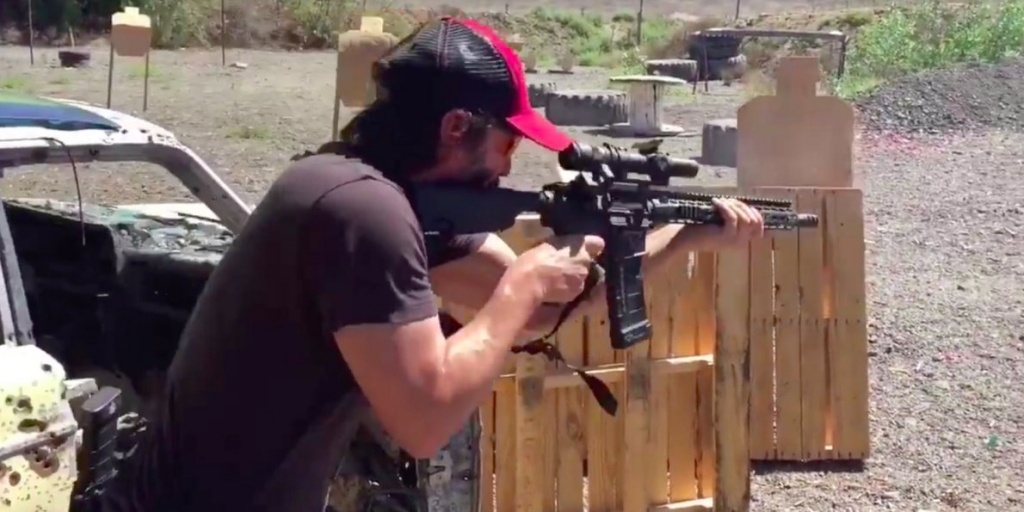 OMG, Keanu Reeves Really IS John Wick! Watch This Insane Shooting Range Video!