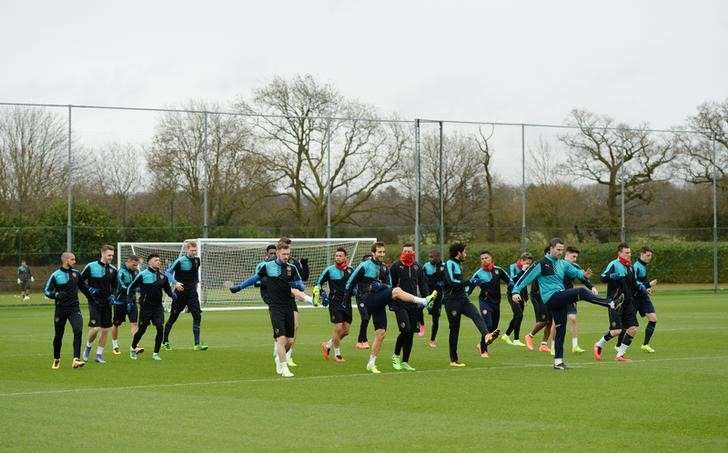 Football Soccer- Arsenal Training- Arsenal Training Ground- 22/2/16 Arsenal during training Action Images via Reuters  Tony O'Brien Livepic EDITORIAL USE ONLY