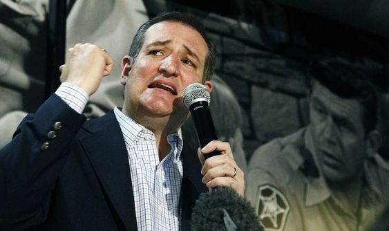 Sen. Ted Cruz R-Texas calls upon his supporters get out the vote during Mississippi's primary Tuesday during a campaign stop in Florence Miss. Monday