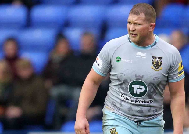 Dylan Hartley was stretchered off at Stade de France