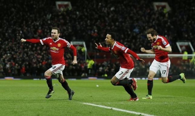 Football Soccer- Manchester United v Watford- Barclays Premier League- Old Trafford- 2/3/16 Manchester United's Juan Mata celebrates scoring their first goal Action Images via Reuters  Jason Cairnduff Livepic