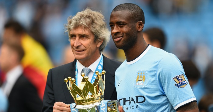 Manuel Pellegrini Yaya Toure 2014