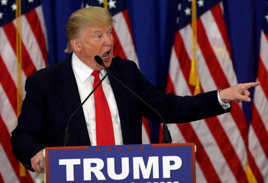 Republican presidential candidate Donald Trump speaks during a news conference at the Trump National Golf Club in Jupiter Fla. In his own unorthodox way Trump is unmistakably evolving into a general election candidate. The