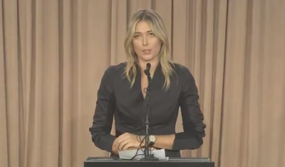 In a press conference Monday afternoon world number seven Maria Sharapova told reporters that she was notified by the International Tennis Federation in a letter a couple of days ago that she had failed a drug test during the Australian Open