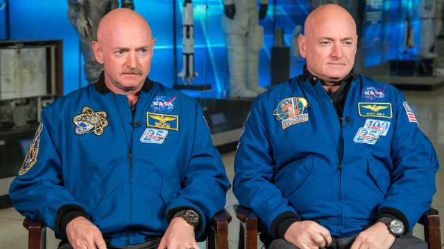 Mark Kelly and his brother Scott. NASA