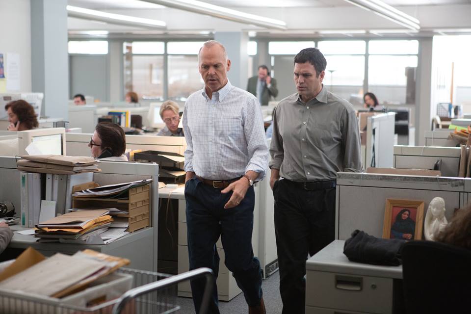 Michael Keaton and Mark Ruffalo in the drama'Spotlight