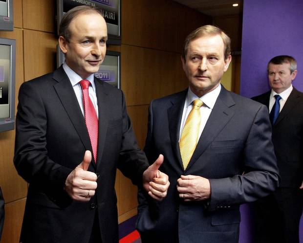 Micheal Martin and Enda Kenny now face the prospect of forming a coalition