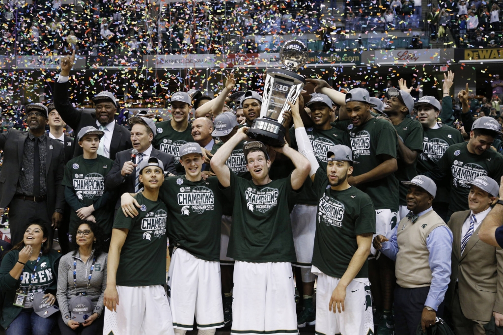 Michigan State winning Big Ten Tournament Championship		Brian Spurlock-USA TODAY Sports