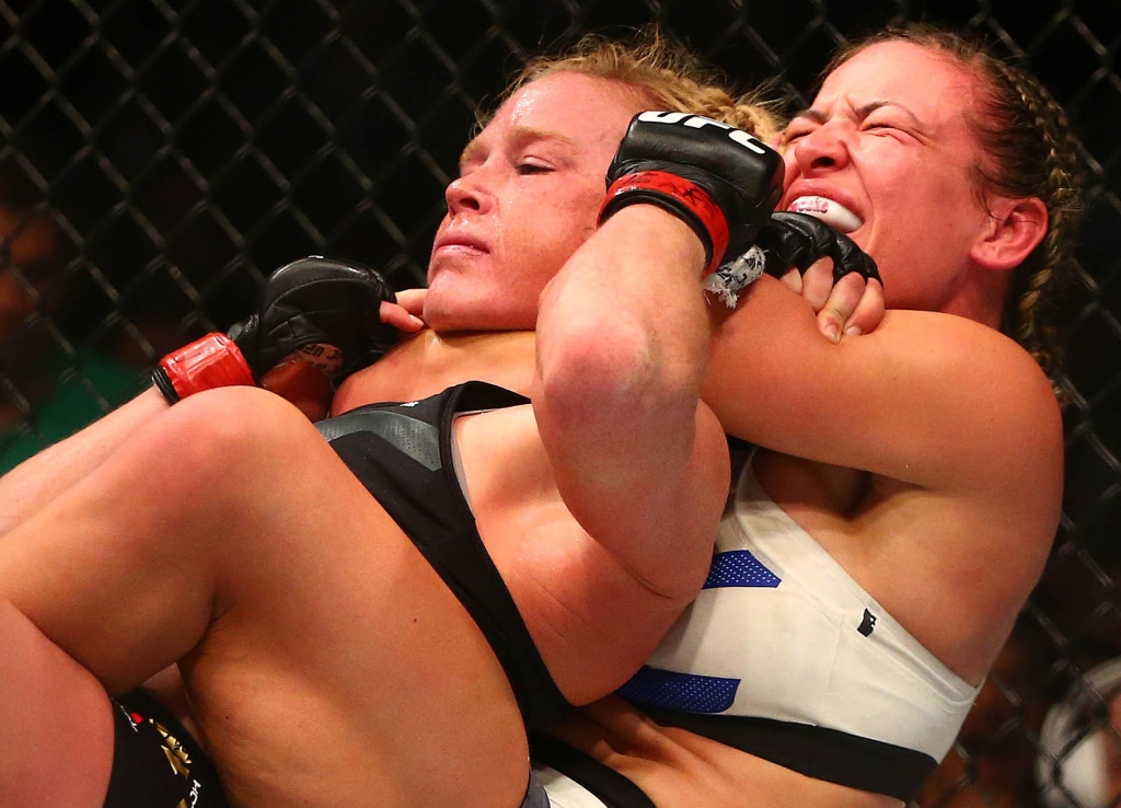 Miesha Tate is the champion of the world!		Mark J. Rebilas-USA TODAY Sports