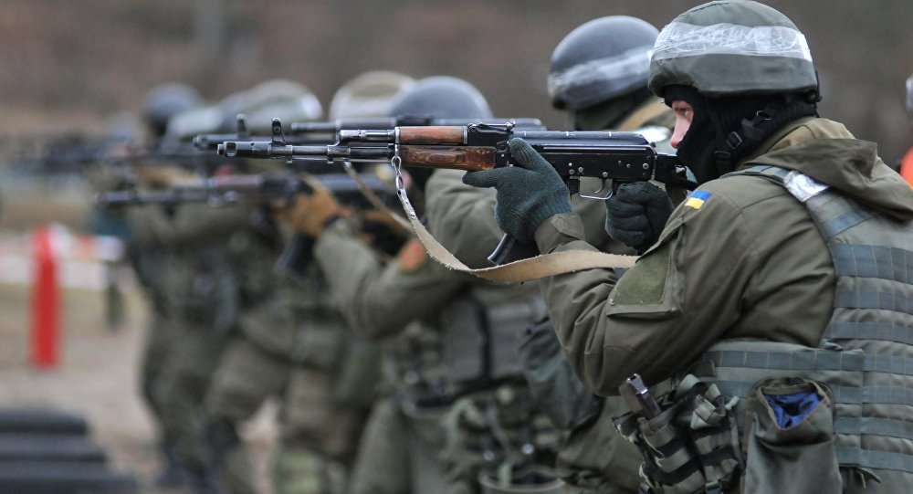 Ukraine's National Guard soldiers undergo NATO combat training