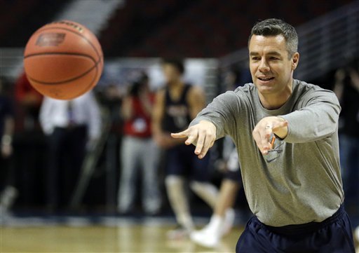 Chicago. Virginia plays against Iowa State in a regional semifinal game in the NCAA Tournament on Friday