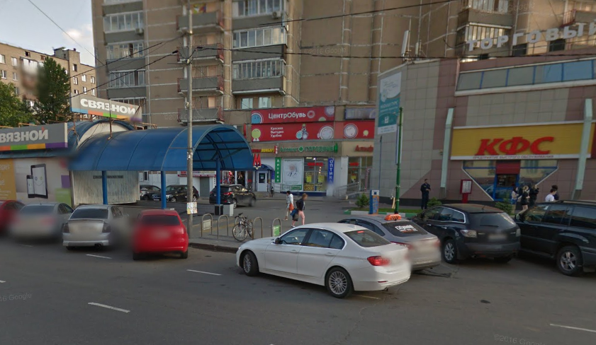 Officials say officers found the woman holding the child's severed head here at the Oktyabrskoye Pole metro station