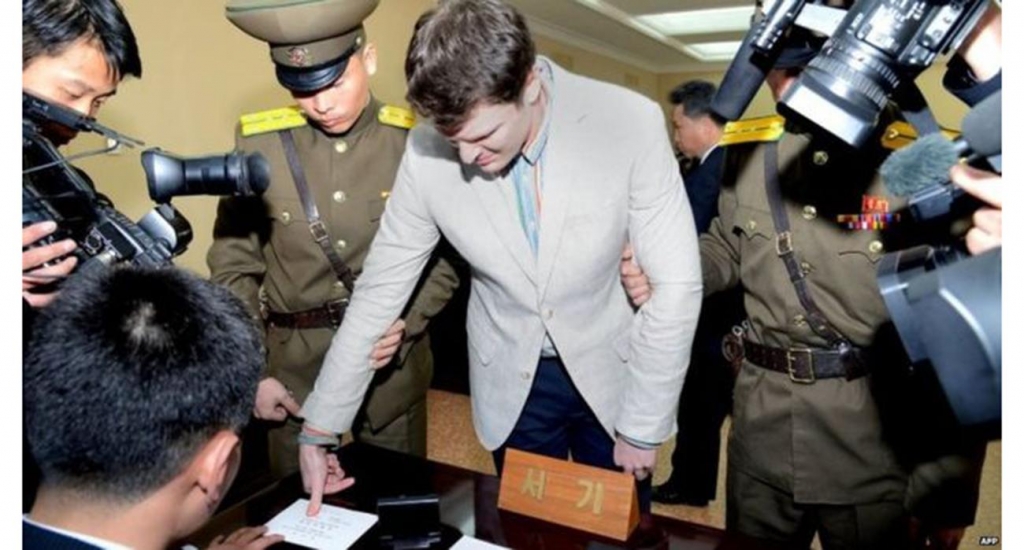 Otto Warmbier was detained on 2 January at the end of a visit to North Korea