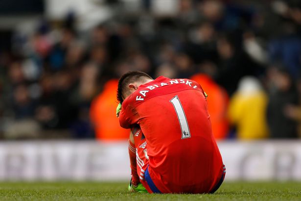 Paul Harding  PA Wire
Swansea City goalkeeper Lukasz Fabianski looks dejected during the Barclays Premier League match at White Hart Lane London