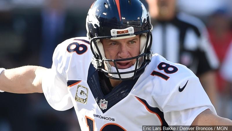 Peyton Manning jokes, chokes up during retirement remarks