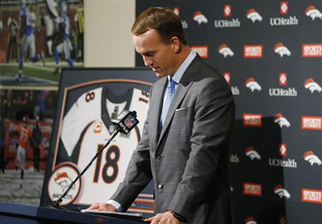 The Latest: Packed house for Peyton expected 1 last time