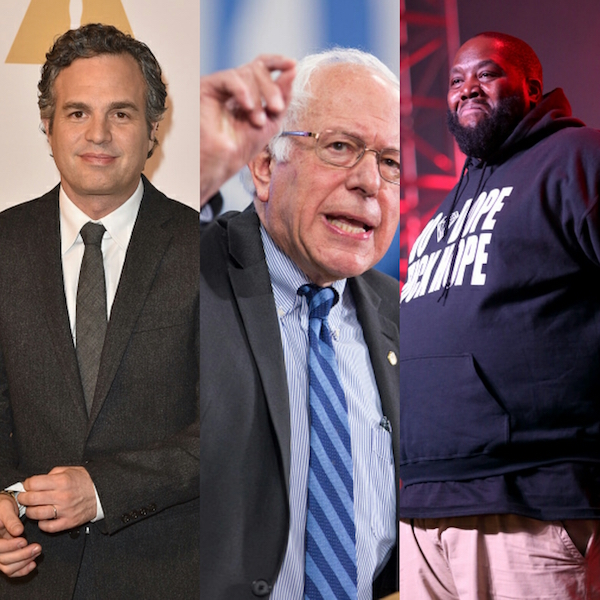 Mark Ruffalo Bernie Sanders and Killer Mike