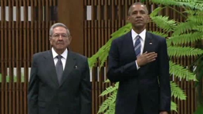 President Barack Obama and Cuban leader Raul Castro meet in Cuba to change the relationship between the two countries