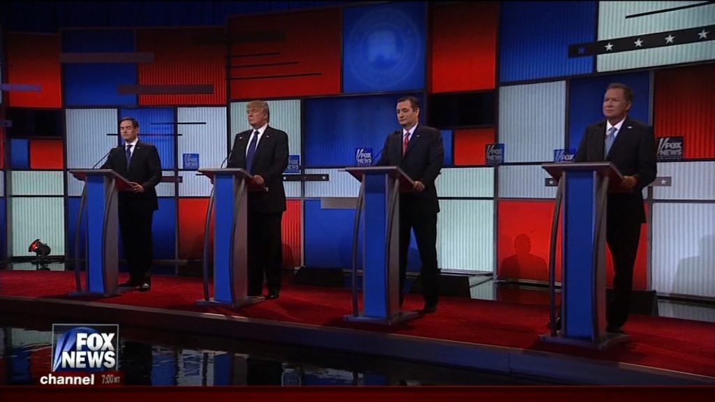 GOP candidates participate in FOX news debate in Detroit