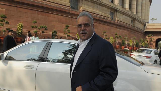 Rajya Sabha MP and Chairman of the UB Group Vijay Mallya during the Parliament winter session at Parliament House in New Delhi