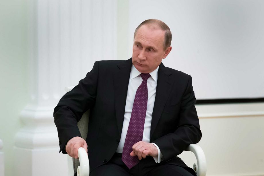 Russian President Vladimir Putin meets Armenian President Serzh Sargsyan in the Kremlin in Moscow Russia Thursday