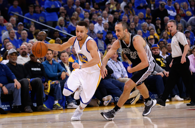 Stephen Curry And Manu Ginobili