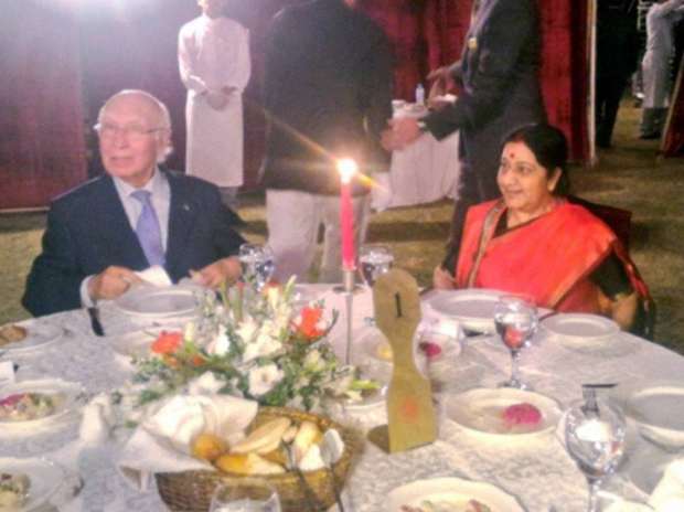 Sushma to raise Pathankot issue with Sartaj Aziz