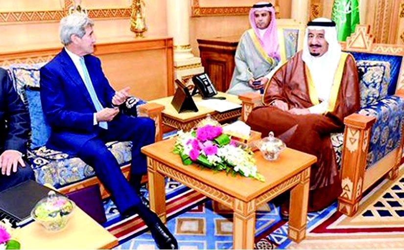 Saudi Arabia's King Salman meets John Kerry