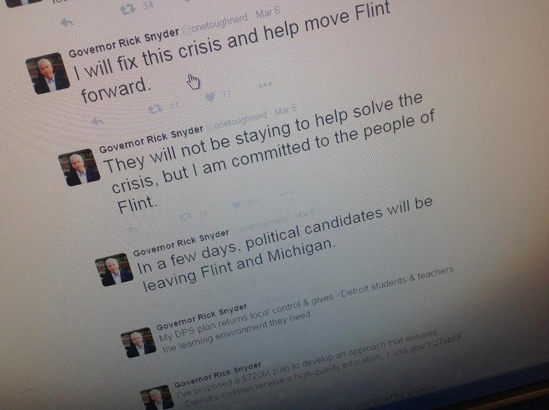 Snyder sent out about 20 tweets during the Democratic debate on Sunday