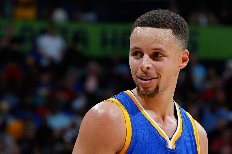 Golden State Warriors guard Stephen Curry celebrates after hitting the game-winning shot in overtime of an NBA basketball game against the Oklahoma City Thunder in Oklahoma City Saturday Feb. 27 2016. Golden State won 121-118