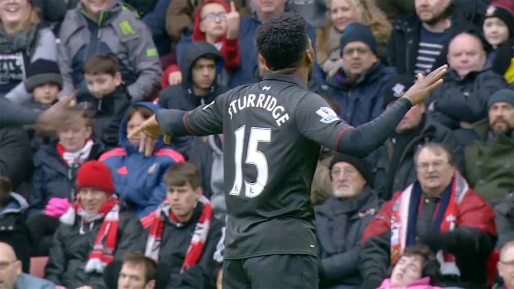 Daniel Sturridge celebrates against Southampton