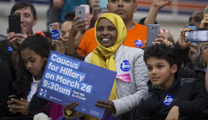 Supporters of Hillary Clinton will also be out in force in Washington Saturday