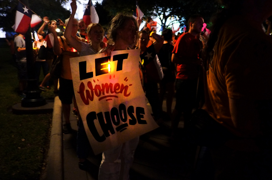 In July 2013 abortion rights supporters protested the Texas House passing HB2. The controversial law is at the center of oral arguments presented at the Supreme Court today