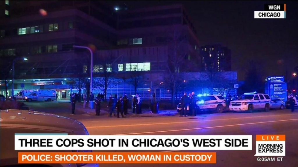 3 police officers shot, 1 attacker shot to death on West Side: Sources