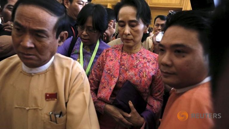 NLD nominates Suu Kyi's aide for Myanmar's next president