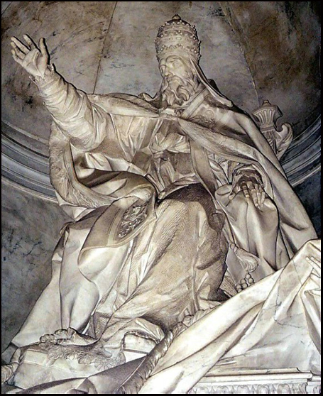 Statue of Pope Gregory XIII in St. Peter's Basilica in Rome