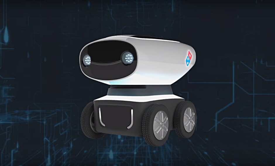 The Domino's Robotic Unit. Image via YouTube